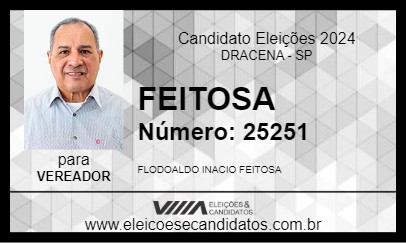 Candidato FEITOSA 2024 - DRACENA - Eleições