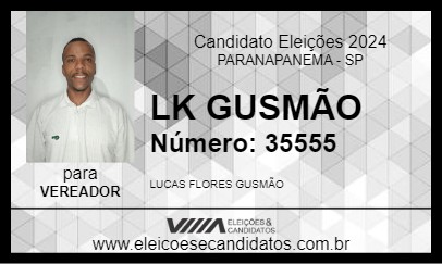 Candidato LK GUSMÃO 2024 - PARANAPANEMA - Eleições