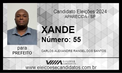 Candidato XANDE RANGEL 2024 - APARECIDA - Eleições