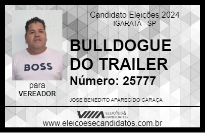 Candidato BULLDOG 2024 - IGARATÁ - Eleições