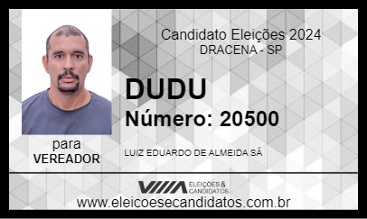 Candidato DUDU 2024 - DRACENA - Eleições