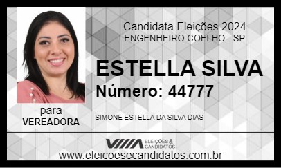 Candidato ESTELLA SILVA 2024 - ENGENHEIRO COELHO - Eleições