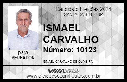 Candidato ISMAEL CARVALHO 2024 - SANTA SALETE - Eleições