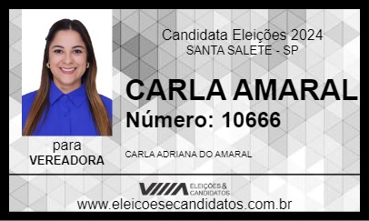 Candidato CARLA AMARAL 2024 - SANTA SALETE - Eleições