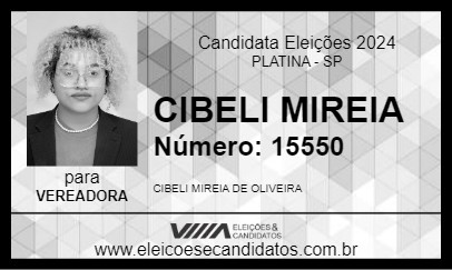 Candidato CIBELI MIREIA 2024 - PLATINA - Eleições