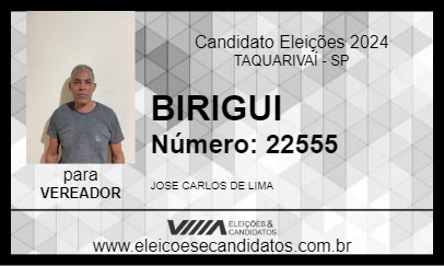 Candidato BIRIGUI 2024 - TAQUARIVAÍ - Eleições