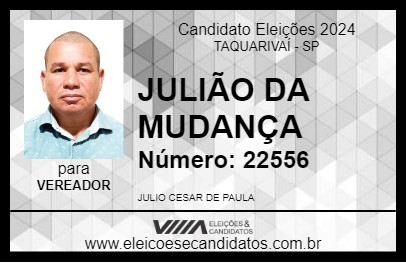 Candidato JULIÃO DA MUDANÇA 2024 - TAQUARIVAÍ - Eleições