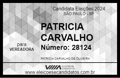 Candidato PATRICIA CARVALHO 2024 - SÃO PAULO - Eleições