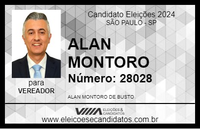 Candidato ALAN MONTORO 2024 - SÃO PAULO - Eleições