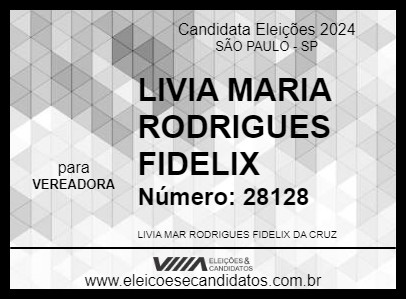 Candidato LIVIA FIDELIX 2024 - SÃO PAULO - Eleições