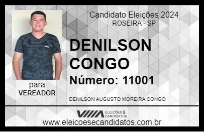 Candidato DENILSON CONGO 2024 - ROSEIRA - Eleições