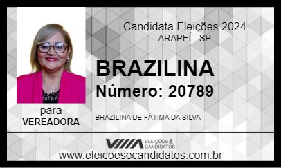 Candidato BRAZILINA 2024 - ARAPEÍ - Eleições