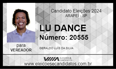 Candidato LU DANCE 2024 - ARAPEÍ - Eleições