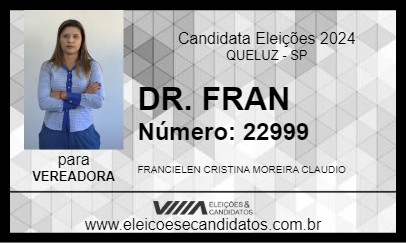 Candidato DR. FRAN 2024 - QUELUZ - Eleições