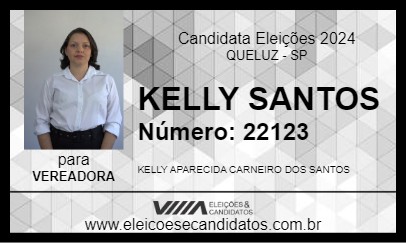 Candidato KELLY SANTOS 2024 - QUELUZ - Eleições