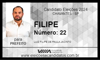 Candidato FILIPE 2024 - CHAVANTES - Eleições