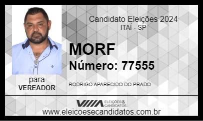 Candidato MORF 2024 - ITAÍ - Eleições