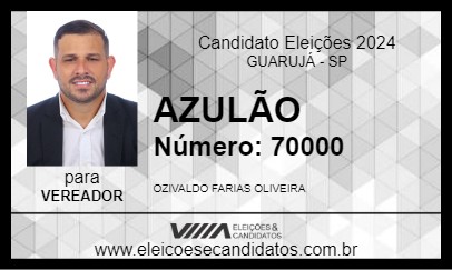 Candidato AZULÃO 2024 - GUARUJÁ - Eleições