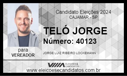 Candidato TELÓ JORGE 2024 - CAJAMAR - Eleições