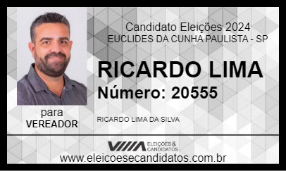 Candidato RICARDO LIMA 2024 - EUCLIDES DA CUNHA PAULISTA - Eleições