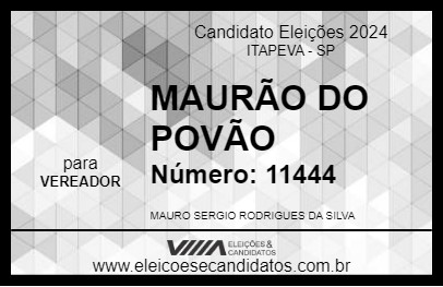 Candidato MAURÃO DO POVÃO 2024 - ITAPEVA - Eleições