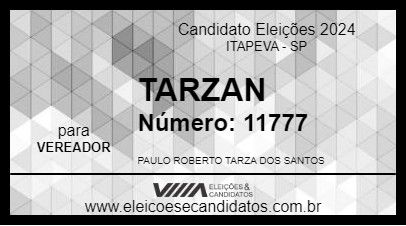 Candidato TARZAN 2024 - ITAPEVA - Eleições