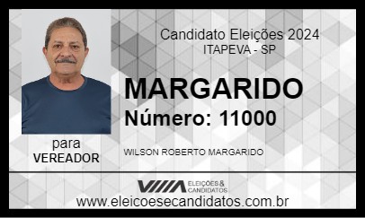 Candidato MARGARIDO 2024 - ITAPEVA - Eleições