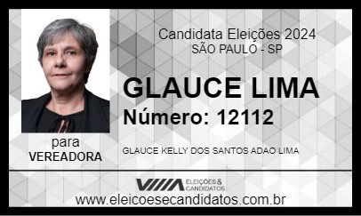 Candidato GLAUCE LIMA 2024 - SÃO PAULO - Eleições