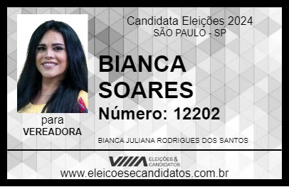 Candidato BIANCA SOARES 2024 - SÃO PAULO - Eleições