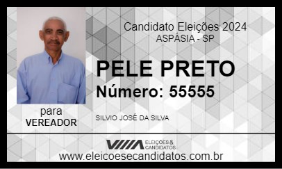 Candidato PELE PRETO 2024 - ASPÁSIA - Eleições