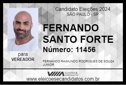 Candidato FERNANDO SANTO FORTE 2024 - SÃO PAULO - Eleições