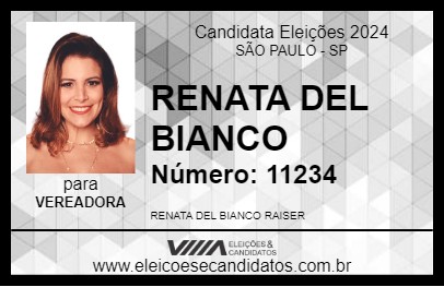 Candidato RENATA DEL BIANCO 2024 - SÃO PAULO - Eleições