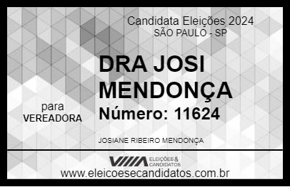 Candidato DRA JOSI MENDONÇA 2024 - SÃO PAULO - Eleições