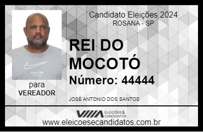 Candidato REI DO MOCOTÓ 2024 - ROSANA - Eleições