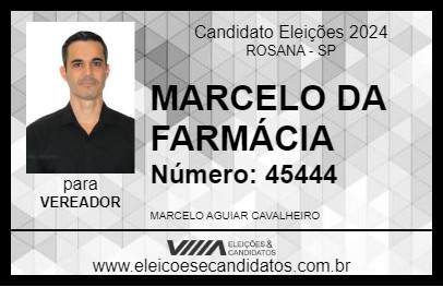 Candidato MARCELO DA FARMÁCIA 2024 - ROSANA - Eleições