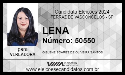 Candidato LENA 2024 - FERRAZ DE VASCONCELOS - Eleições