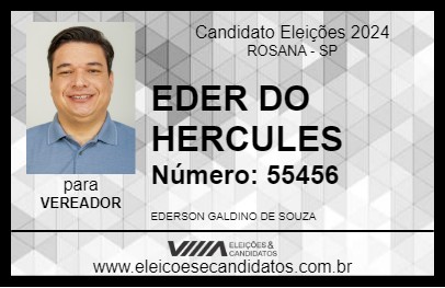 Candidato EDER DO HERCULES 2024 - ROSANA - Eleições