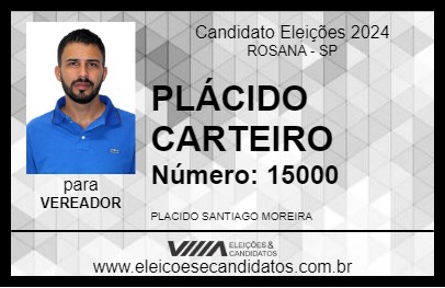 Candidato PLÁCIDO CARTEIRO 2024 - ROSANA - Eleições