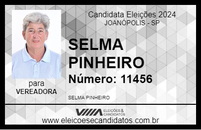 Candidato SELMA PINHEIRO 2024 - JOANÓPOLIS - Eleições