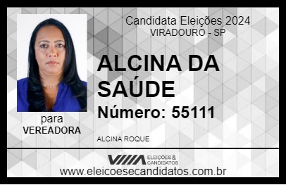 Candidato ALCINA DA SAÚDE 2024 - VIRADOURO - Eleições