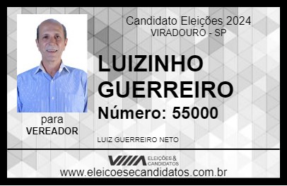 Candidato LUIZINHO GUERREIRO 2024 - VIRADOURO - Eleições