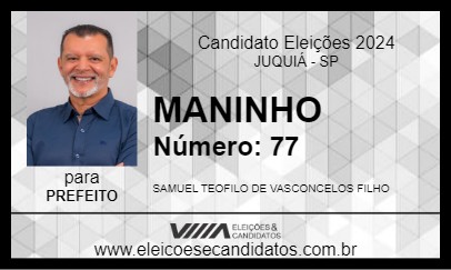 Candidato MANINHO 2024 - JUQUIÁ - Eleições