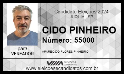 Candidato CIDO PINHEIRO 2024 - JUQUIÁ - Eleições