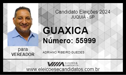 Candidato GUAXICA 2024 - JUQUIÁ - Eleições