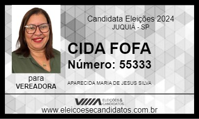 Candidato CIDA FOFA 2024 - JUQUIÁ - Eleições