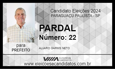 Candidato PARDAL 2024 - PARAGUAÇU PAULISTA - Eleições