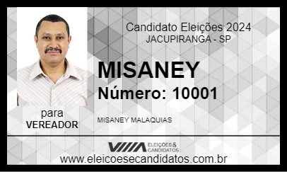 Candidato MISANEY 2024 - JACUPIRANGA - Eleições