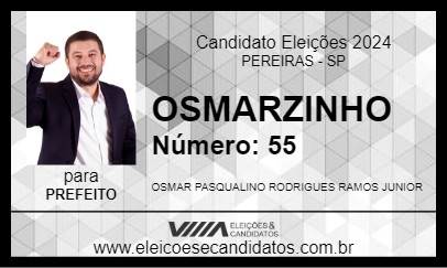 Candidato OSMARZINHO 2024 - PEREIRAS - Eleições