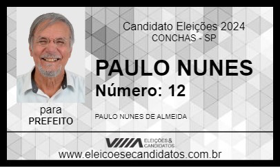 Candidato PAULO NUNES 2024 - CONCHAS - Eleições