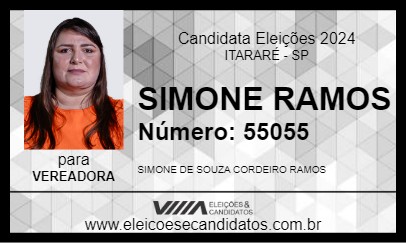 Candidato SIMONE RAMOS 2024 - ITARARÉ - Eleições